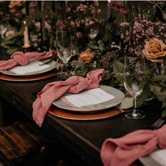 Rustic farm table rental