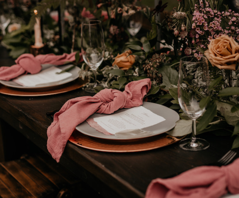 Rustic farm table rental